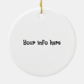 NYC Ice Skaten Keramik Ornament (Hinten)