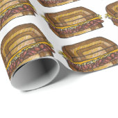 NYC Jewish Deli Corned Beef Reuben Sandwich Geschenkpapier (Rolleneckpunkt)