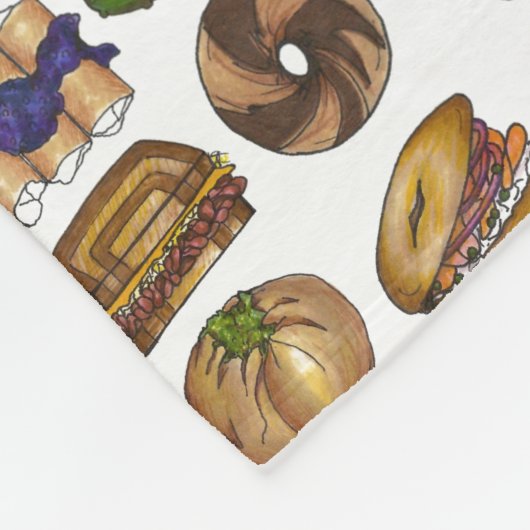 NYC Jewish Deli Foods Bagel Reuben Blintz Knish Fleecedecke (Ecke)