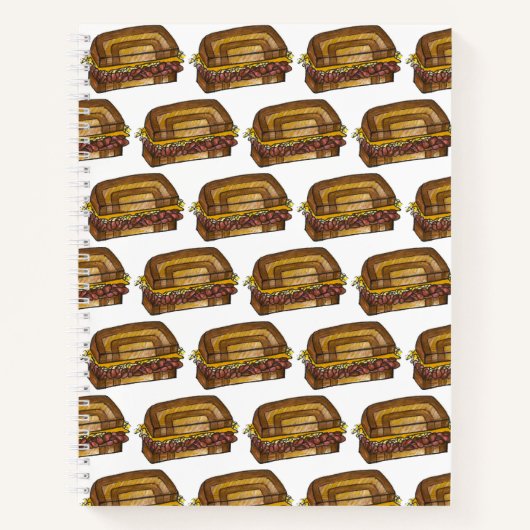 NYC Jüdischer Deli Reuben Corned Beef Sandwich Fei Notizblock (Vorderseite)