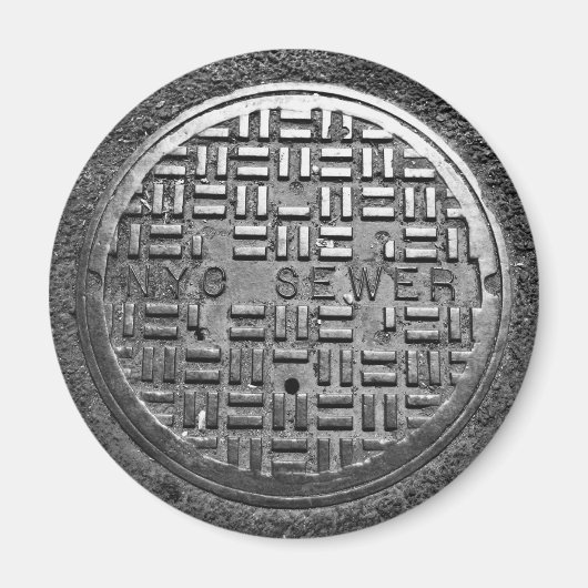 NYC Kanaldecker Magnet (Vorne)