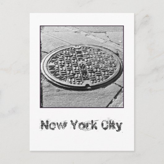NYC-Kanalsystem-Postkarte Postkarte (Vorderseite)