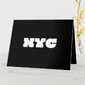 NYC Klassiker Karte (Gelbe Blume)