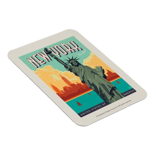 NYC - Lady Liberty Magnet (Rechte Seite)