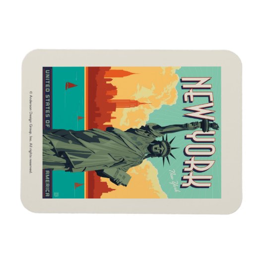 NYC - Lady Liberty Magnet (Horizontal)