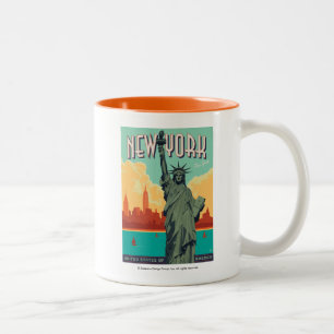 NYC - Lady Liberty Zweifarbige Tasse