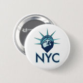 NYC Liberty Button (Vorne & Hinten)