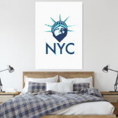 NYC Liberty Leinwanddruck (Insitu (Schlafzimmer))
