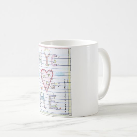 NYC Lieben Kaffeetasse (VorderseiteRechts)