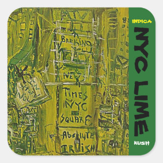 NYC LIMON KUSH QUADRATISCHER AUFKLEBER