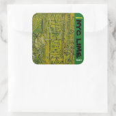 NYC LIMON KUSH QUADRATISCHER AUFKLEBER (Tasche)