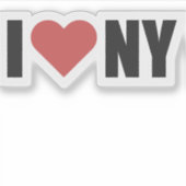 NYC Lover Vintag Design Aufkleber (Vorderseite)