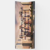 NYC Lower Manhattan Skyline BIG Retirement Banner (Vertikal)