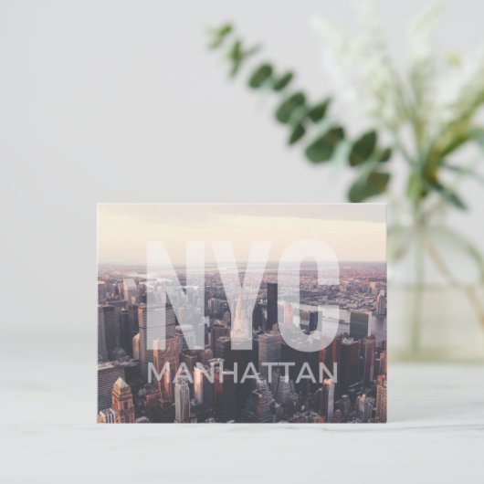 NYC Manhattan Postkarte (Stehend Vorderseite)