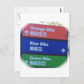 NYC MARATHON BIBS POSTKARTE (Vorne/Hinten)