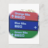 NYC MARATHON BIBS POSTKARTE (Vorderseite)