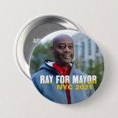 NYC Mayor 2021 Ray McGuire Button (Vorne & Hinten)