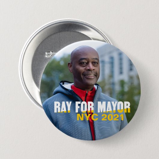 NYC Mayor 2021 Ray McGuire Button (Vorne & Hinten)