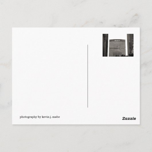 NYC MetLife Postkarte (Rückseite)