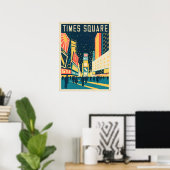 NYC mit atemberaubendem Times Square Poster (Heimbüro)