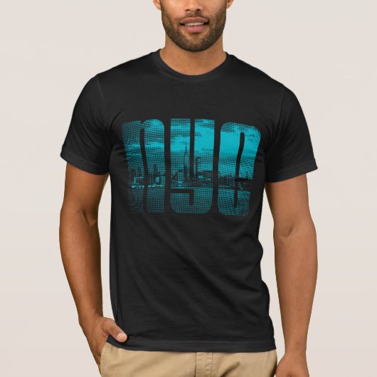 NYC mit Skyline T-Shirt (Vorderseite)