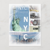 Nyc Modern Pop Art Ny New York City Template Postkarte (Vorderseite)