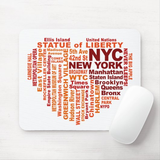 NYC-Mousepad Mousepad (Mit Mouse)