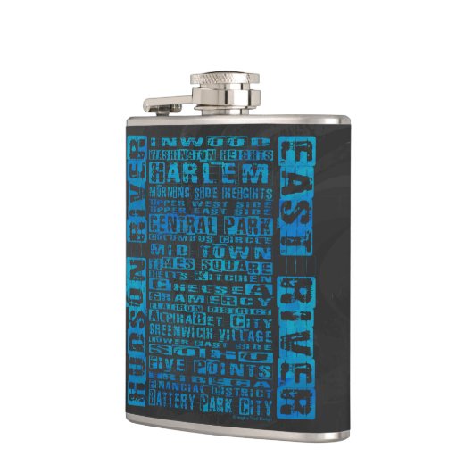 NYC-Nachbarschaften Blue Flachmann (Links)