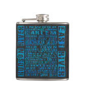 NYC-Nachbarschaften Blue Flachmann (Vorderseite)