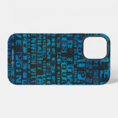 NYC-Nachbarschaften Blue iPhone Hülle (Rückseite (Horizontal))