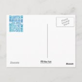 NYC-Nachbarschaften Blue Postkarte (Rückseite)