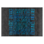 NYC-Nachbarschaften Blue Schneidebrett (Vorderseite)