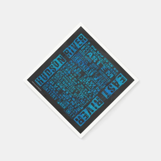 NYC-Nachbarschaften Blue Serviette (Ecke)