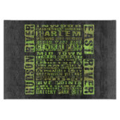 NYC-Nachbarschaften grün Schneidebrett (Vorderseite)