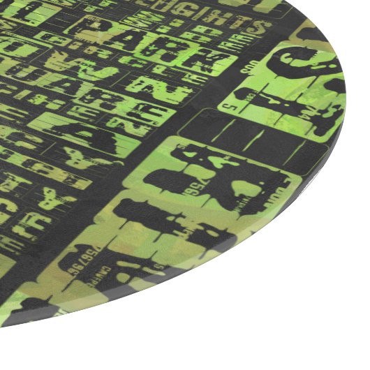 NYC-Nachbarschaften grün Schneidebrett (Ecke)