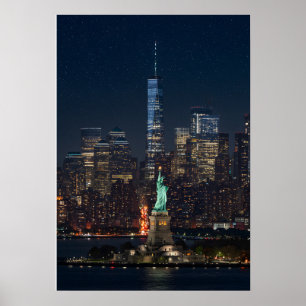 NYC-Nächte: Freiheit Poster