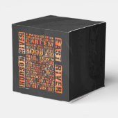 NYC Neighhoods Orange Geschenkschachtel (Rückseite)