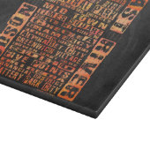 NYC Neighhoods Orange Schneidebrett (Ecke)