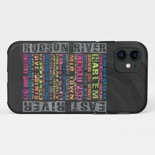 NYC Neighhoods Rainbow Case-Mate iPhone Hülle (Rückseite (Horizontal))