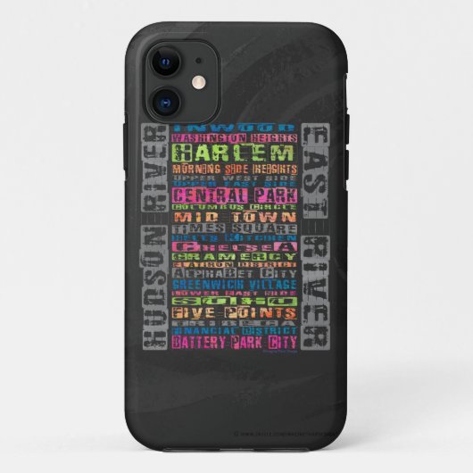 NYC Neighhoods Rainbow Case-Mate iPhone Hülle (Rückseite)