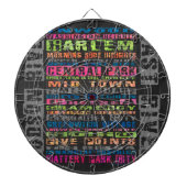 NYC Neighhoods Rainbow Dartscheibe (vorne)