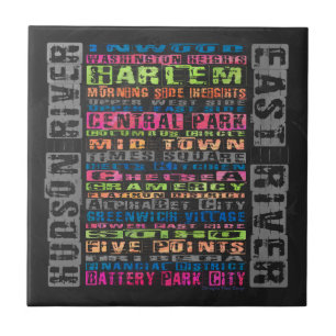 NYC Neighhoods Rainbow Fliese