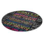 NYC Neighhoods Rainbow Schneidebrett (Ecke)