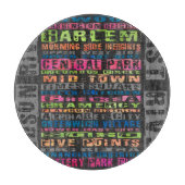 NYC Neighhoods Rainbow Schneidebrett (Vorderseite)