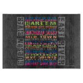 NYC Neighhoods Rainbow Schneidebrett (Vorderseite)