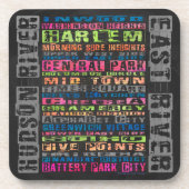 NYC Neighhoods Rainbow Untersetzer (Vorderseite)