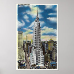 NYC, neue YorkExterior Ansicht Chryslers Poster
