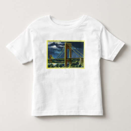 NYC, neue YorkGeorge Washington Brücke nachts Kleinkind T-shirt (Vorderseite)