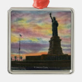 NYC, neue YorkSunrise Ansicht des Freiheitsstatuen Ornament Aus Metall (Vorne)