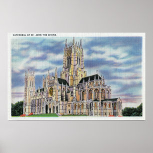 NYC, neues YorkCathedral von Johannes das Poster